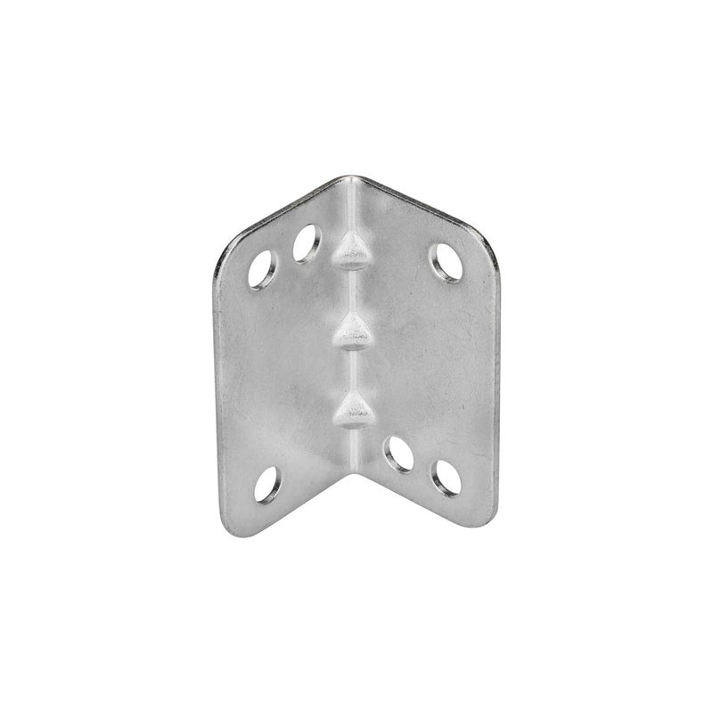 Rok Hardware Heavy Duty Metal Bracket Right Angle Brace, 20 Gauge, Zinc Finish, 50 Pack - Image 1